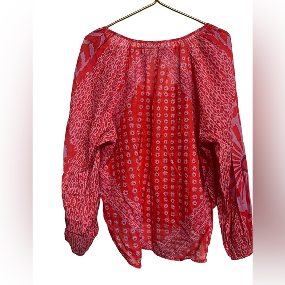 Free people tunic size S|P elastic wrist and draw front - Picture 6 of 6